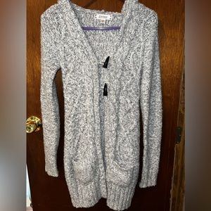 Woman’s Size Small Hoodie Cardigan With Pockets